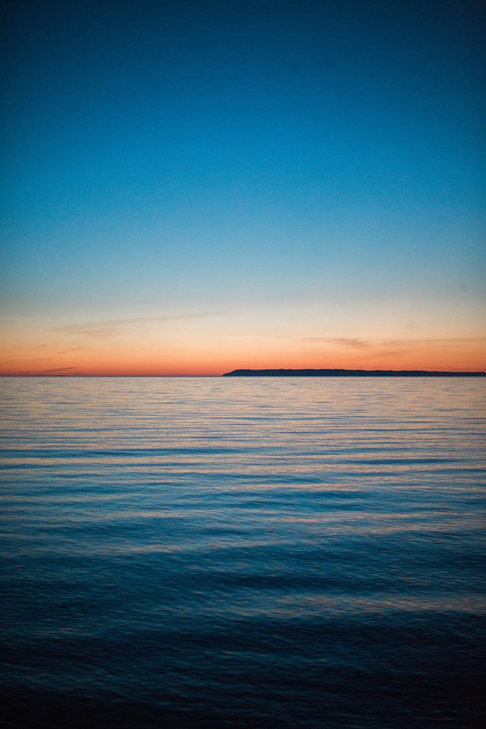 Lake Michigan at sunset