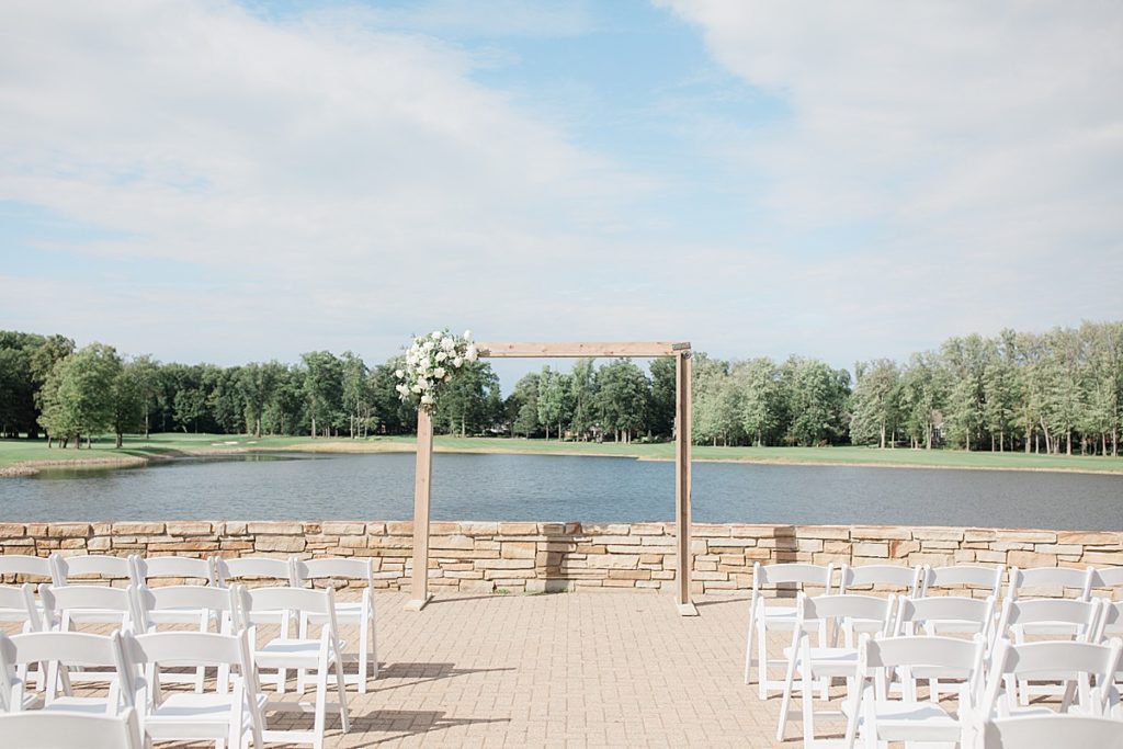 ceremony details behind the lake