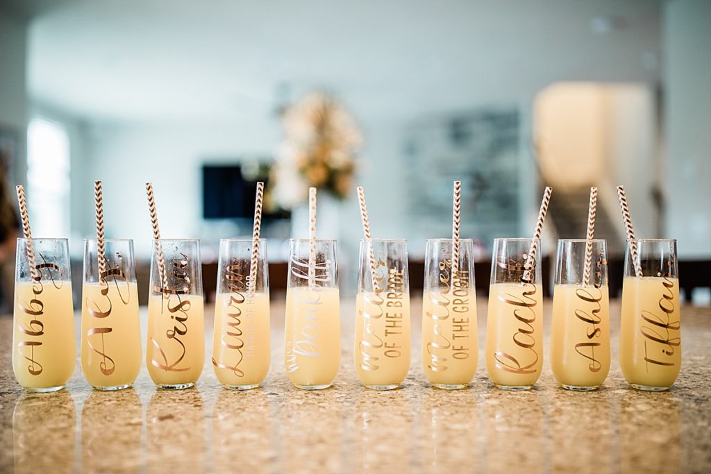 bridesmaids mimosa glasses
