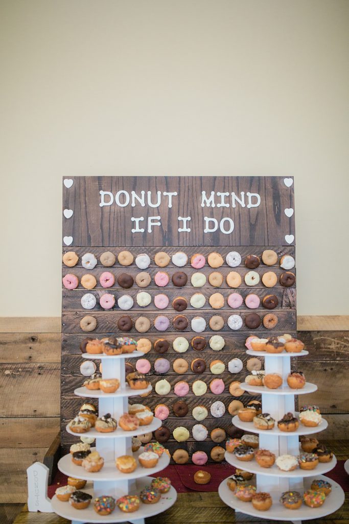 donut table at reception