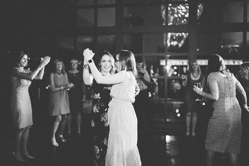 candid reception dancing photo