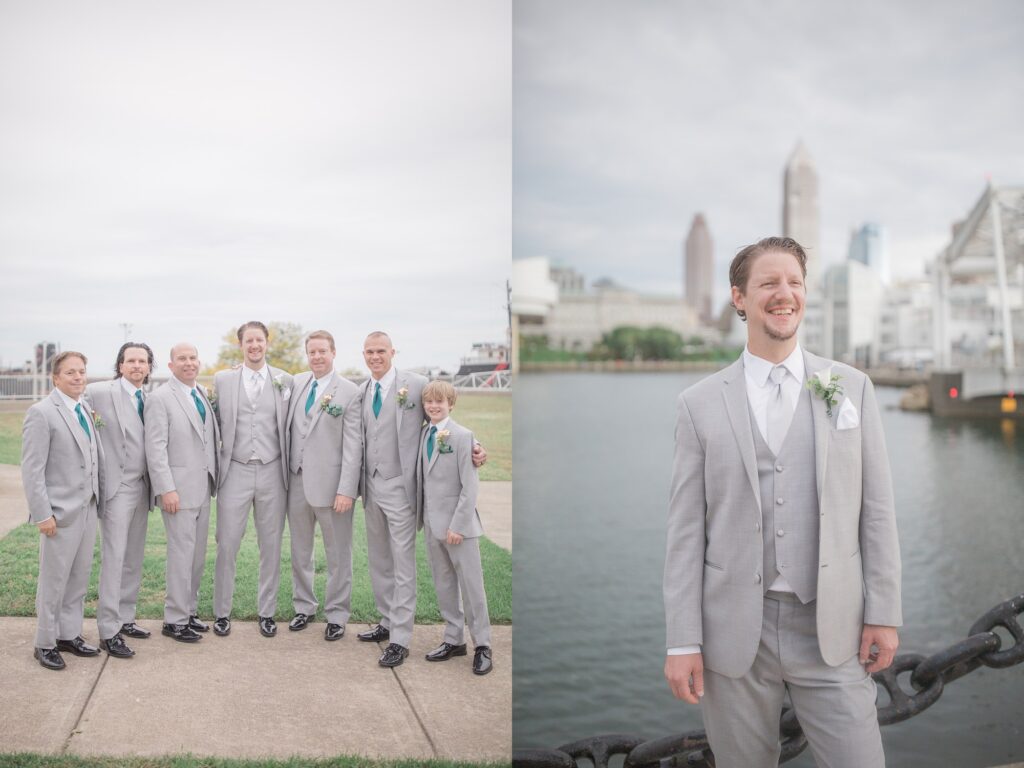 Groomsmen in Downtown Cleveland