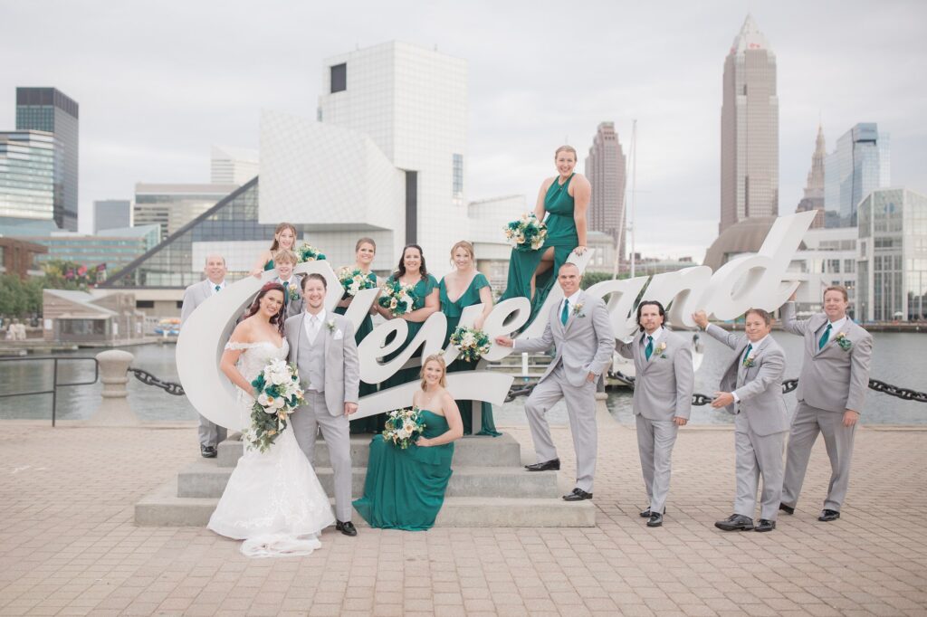 Voinovich Bicentennial Park in Downtown Cleveland Wedding