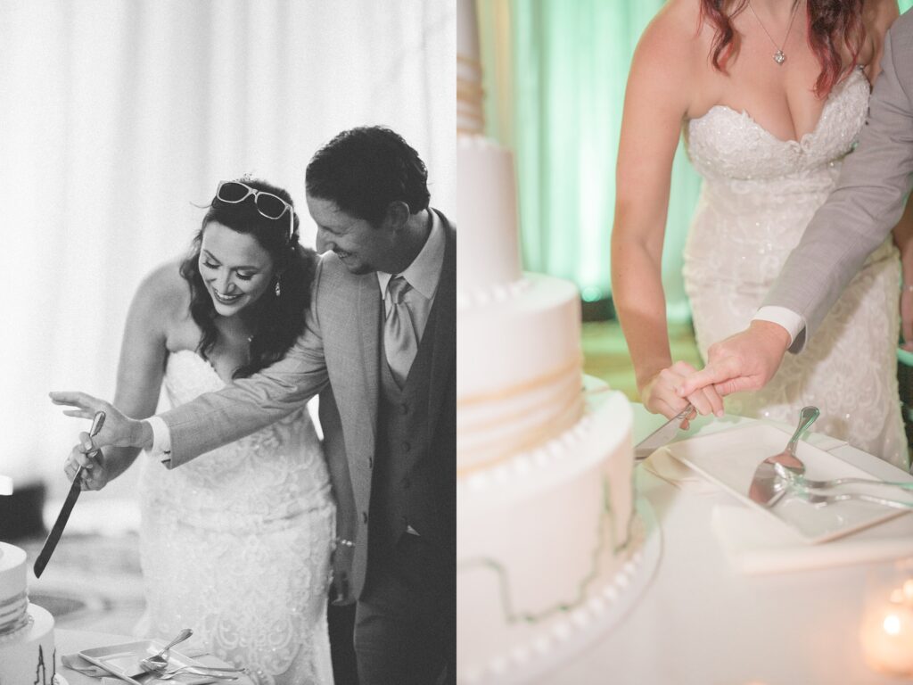 Wedding Reception Candids Cake Cutting