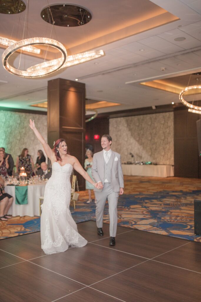 Westin Cleveland Downtown Wedding Reception Candid Photography