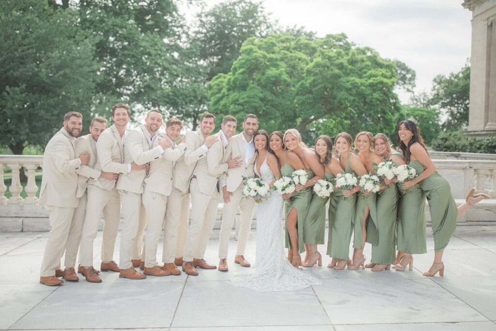 Candid Cleveland Wedding Party Portraits